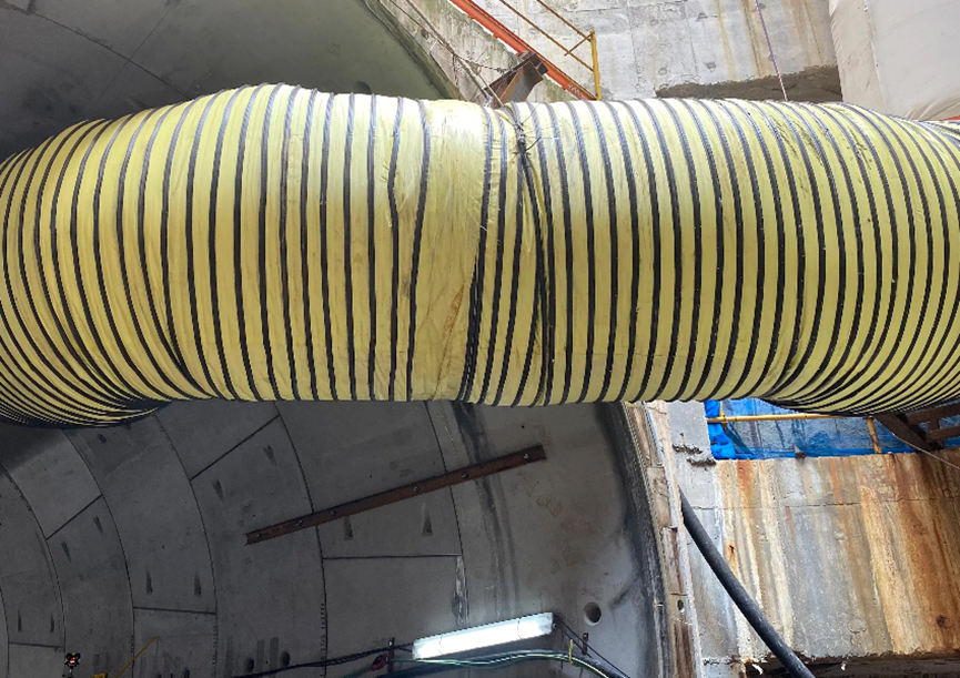 PVC Compressible Fire Resistance Spiral Duct for Tunneling(图5)