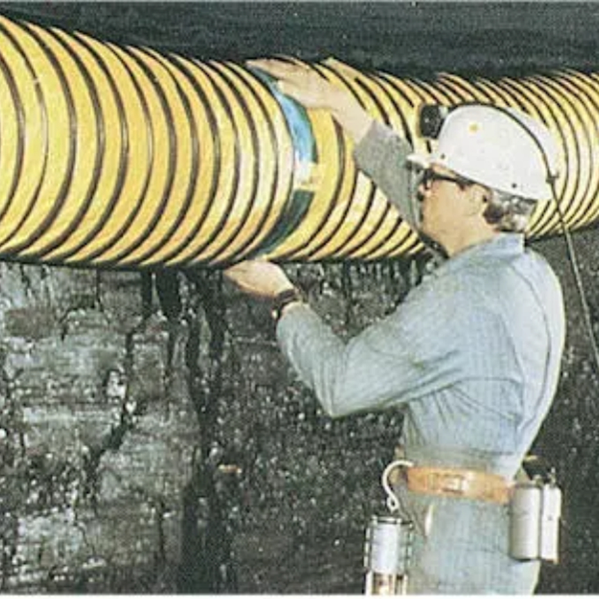 Compressible Zipper Coupling Spiral Ventilation Duct for Tunneling(图2)